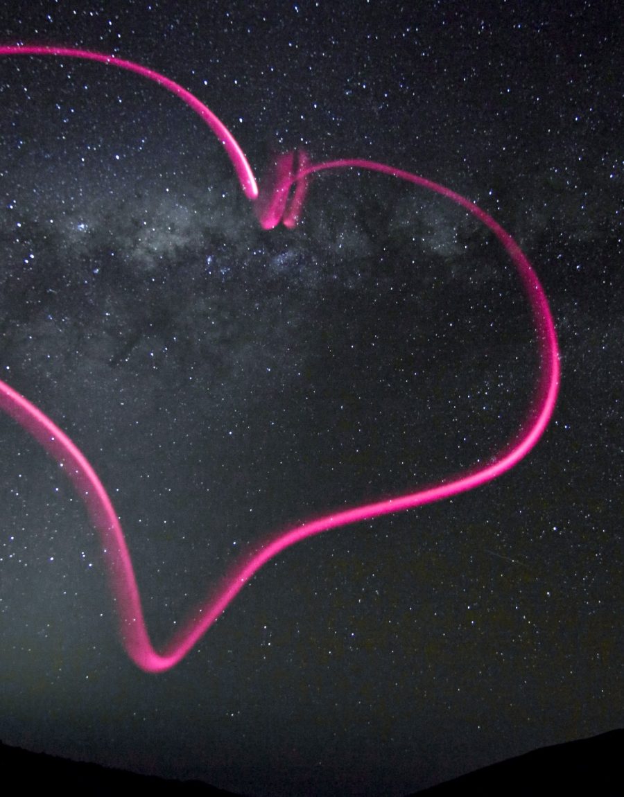 The Milky Way core rising in a clear night sky, a real long-exposure astrophotograph
